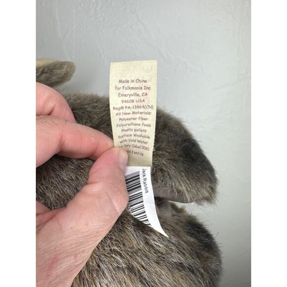Folkmanis Jackrabbit Hand Puppet ~20" Great Condition - Picture 5 of 8